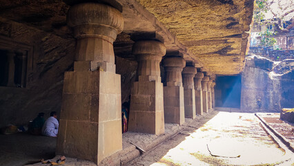 Jogeshwari Caves in mumbai in india 