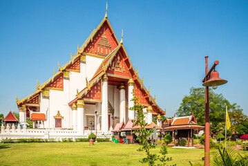 View at the Wihan Phra Mongkhon Wat in Ayutthaya - Thailand - 749815268