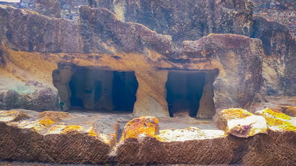 small caves in jogeshwari caves in mumbai in india 