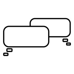 black and white bubble