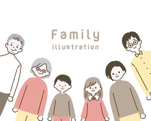 シンプルな家族のイラスト_12