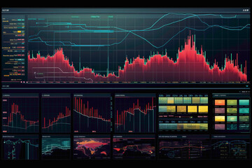 Exemplary stock market charts exuding perfection in every aspect of data visualization and analysis.