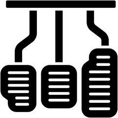 Pedals icon icon, car accident and safety related vector illustration