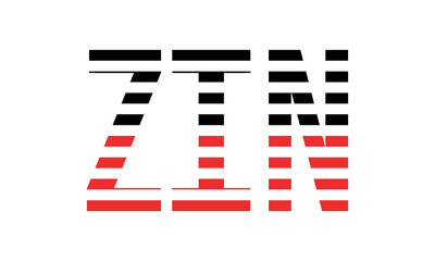 ZIN three initial letter iconic line negative space minimal logo design vector template. monogram, abstract, wordmark, business, typography, minimalist, brand, company, flat, modern, unique, simple