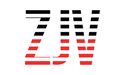 ZJV three initial letter iconic line negative space minimal logo design vector template. monogram, abstract, wordmark, business, typography, minimalist, brand, company, flat, modern, unique, simple