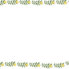 Obraz premium Hand drawn floral frames with flowers. Wreath. Elegant logo template. Vector illustration for labels, branding business identity, wedding invitation