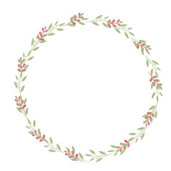 Obraz na płótnie Canvas Hand drawn floral frames with flowers. Wreath. Elegant logo template. Vector illustration for labels, branding business identity, wedding invitation