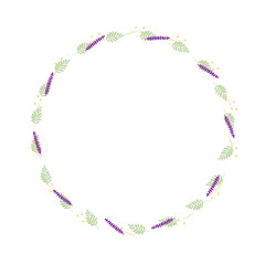 Hand drawn floral frames with flowers. Wreath. Elegant logo template. Vector illustration for labels, branding business identity, wedding invitation