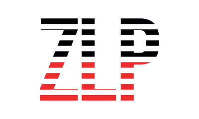 ZLP three initial letter iconic line negative space minimal logo design vector template. monogram, abstract, wordmark, business, typography, minimalist, brand, company, flat, modern, unique, simple