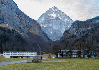 End of the valley - end of the world. Tierfehd in the canton of Glarus, Switzerland. 