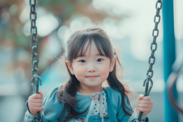 Swinging Smiles: Capturing the Essence of Childhood Glee