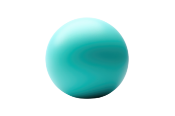 Blue Ball. A spherical blue ball placed on a clean, white background. The ball stands out against the stark white, showcasing its bright blue color and smooth texture.