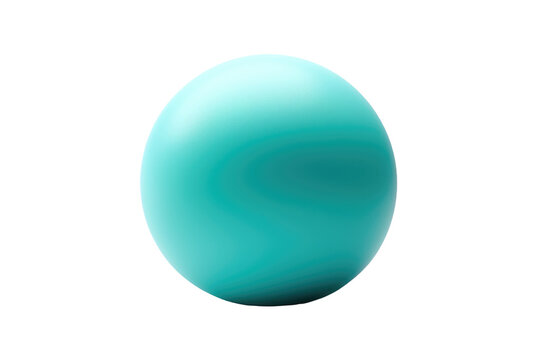 Blue Ball. A spherical blue ball placed on a clean, white background. The ball stands out against the stark white, showcasing its bright blue color and smooth texture.