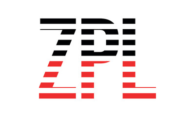 ZPL three initial letter iconic line negative space minimal logo design vector template. monogram, abstract, wordmark, business, typography, minimalist, brand, company, flat, modern, unique, simple