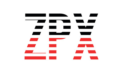 ZPX three initial letter iconic line negative space minimal logo design vector template. monogram, abstract, wordmark, business, typography, minimalist, brand, company, flat, modern, unique, simple