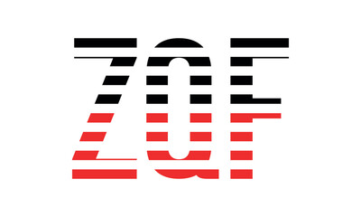 ZQF three initial letter iconic line negative space minimal logo design vector template. monogram, abstract, wordmark, business, typography, minimalist, brand, company, flat, modern, unique, simple