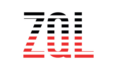 ZQL three initial letter iconic line negative space minimal logo design vector template. monogram, abstract, wordmark, business, typography, minimalist, brand, company, flat, modern, unique, simple