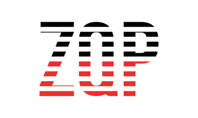 ZQP three initial letter iconic line negative space minimal logo design vector template. monogram, abstract, wordmark, business, typography, minimalist, brand, company, flat, modern, unique, simple