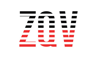 ZQV three initial letter iconic line negative space minimal logo design vector template. monogram, abstract, wordmark, business, typography, minimalist, brand, company, flat, modern, unique, simple
