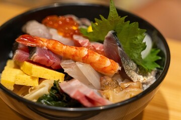 具沢山の海鮮丼