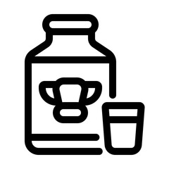 Milk Line Icon