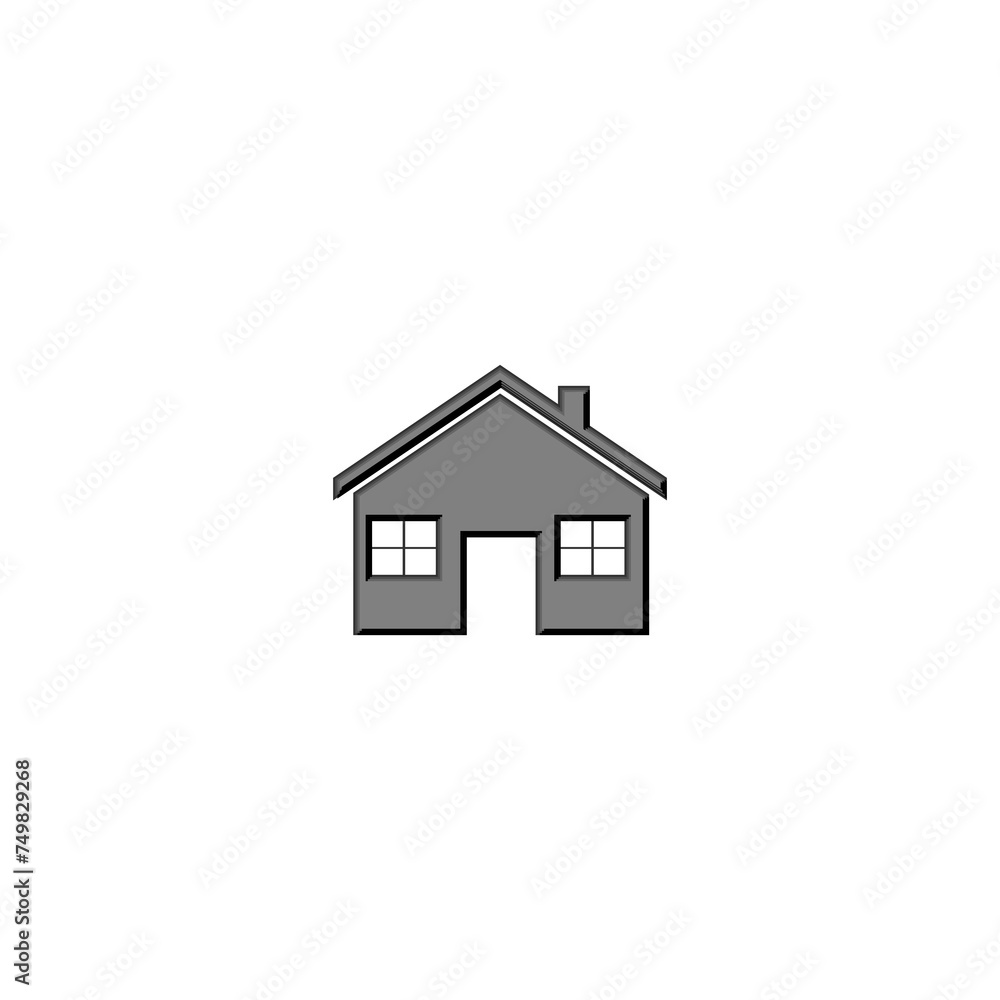 Poster House icon isolated on transparent background