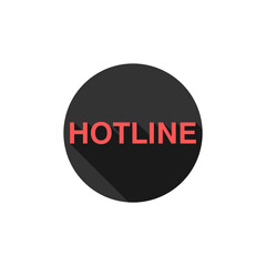 Hotline icon isolated on transparent background