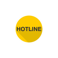 Hotline icon isolated on transparent background
