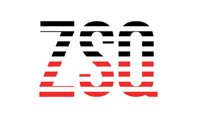 ZSQ three initial letter iconic line negative space minimal logo design vector template. monogram, abstract, wordmark, business, typography, minimalist, brand, company, flat, modern, unique, simple