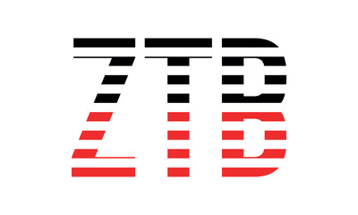 ZTB three initial letter iconic line negative space minimal logo design vector template. monogram, abstract, wordmark, business, typography, minimalist, brand, company, flat, modern, unique, simple