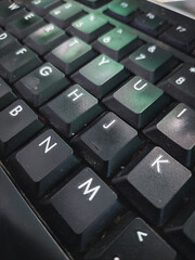 close up of computer keyboard