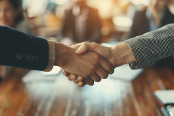 the hands of business people shaking hands, agreeing to work together, 3D rendering - obrazy, fototapety, plakaty