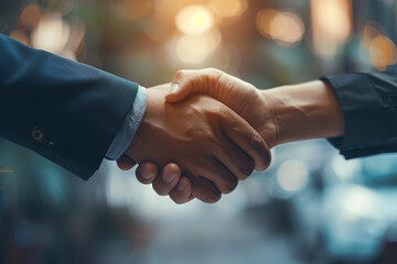 the hands of business people shaking hands, agreeing to work together, 3D rendering