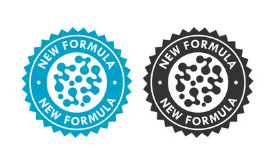 New formula design logo template illustration