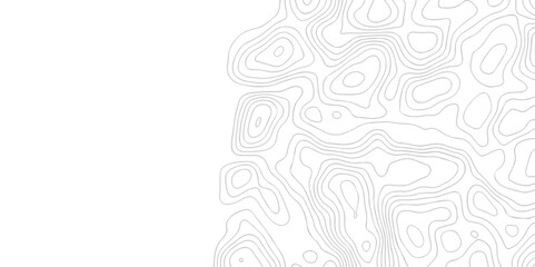 Black and white lines seamless Topographic map patterns, topography line map. Vintage outdoors style. The stylized height of the topographic map contour in lines and contours isolated on transparent.