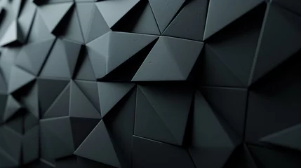 Fototapeten abstract black triangle backdrop. © Wp Background