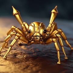 spider cute gold carving high quality