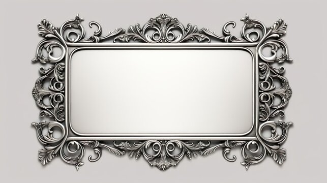 A silver frame