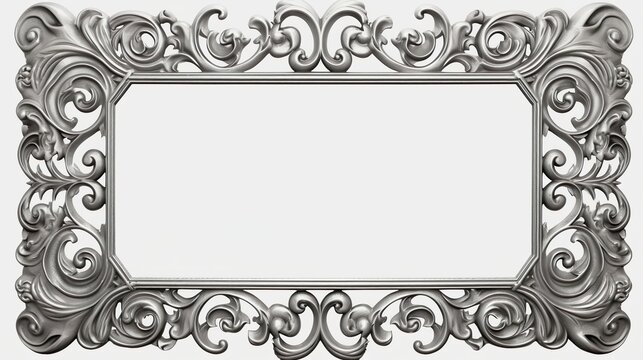A silver frame