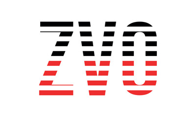 ZVO three initial letter iconic line negative space minimal logo design vector template. monogram, abstract, wordmark, business, typography, minimalist, brand, company, flat, modern, unique, simple