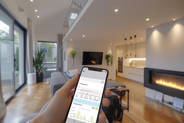 Individuals monitoring home electricity usage with mobile apps