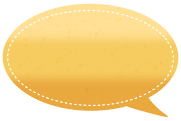 Yellow vibrant chat box illustration