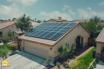 Solar panels being installed on homes or appearing on roofs