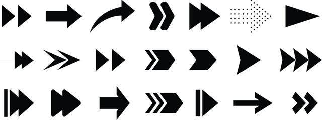 Arrows Signs. Arrow icons set. Arrow collection. Simple arrow big set. Vector illustration