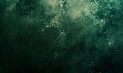 Paint background dark green color grunge trendy holographic soft texture, Generative AI 