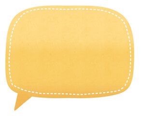 Yellow vibrant chat box illustration