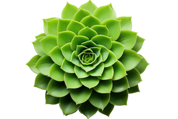 Close Up of Green Flower. A detailed view of a vibrant green flower with delicate petals, set against a clean white background. on White or PNG Transparent Background.