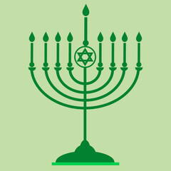 symbolic candlestick at a Jewish festival
