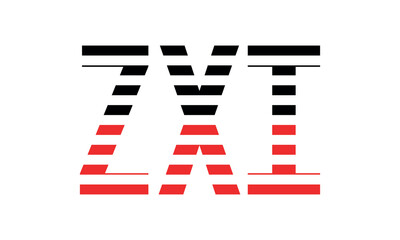 ZXI three initial letter iconic line negative space minimal logo design vector template. monogram, abstract, wordmark, business, typography, minimalist, brand, company, flat, modern, unique, simple