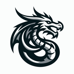 Dragon Logo icon sticker.
